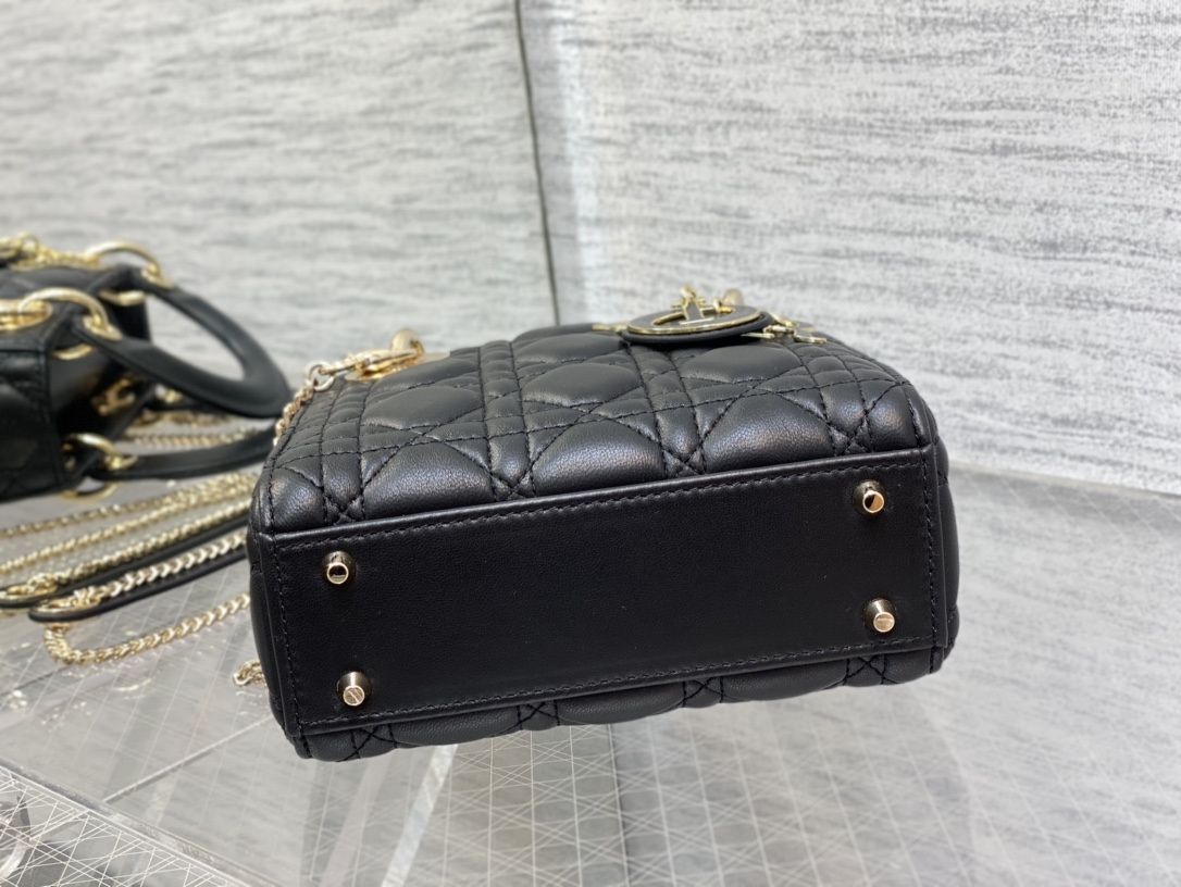 Mini Lady Dior Bag Black Cannage Lambskin